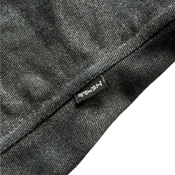 Vintage Tripp NYC Y2K Shiny Denim Snap Front Halter Corset Top - Picture 5 of 11